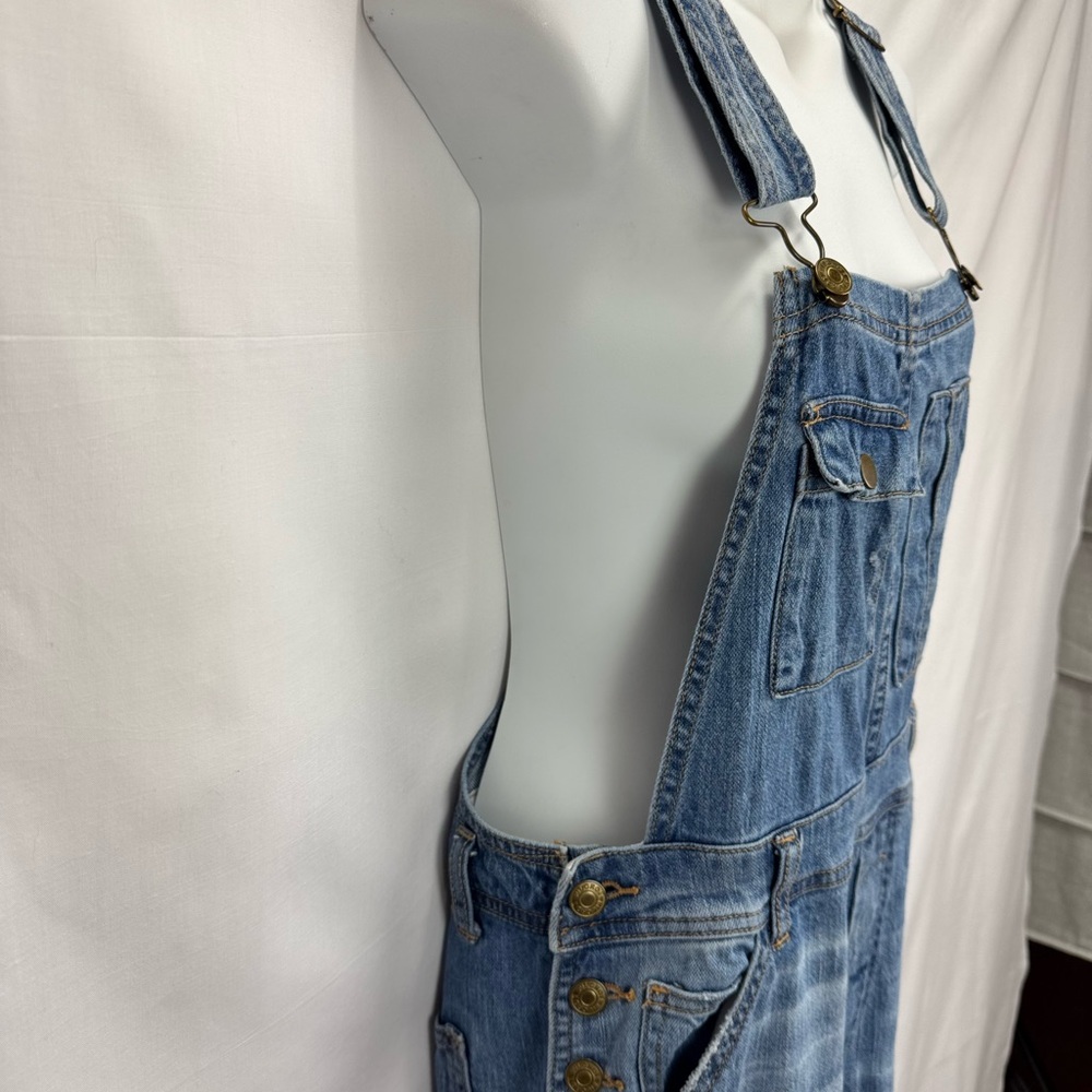 Anthropologie Pilcro Faded Blue Denim Overalls - Picture 3 of 10